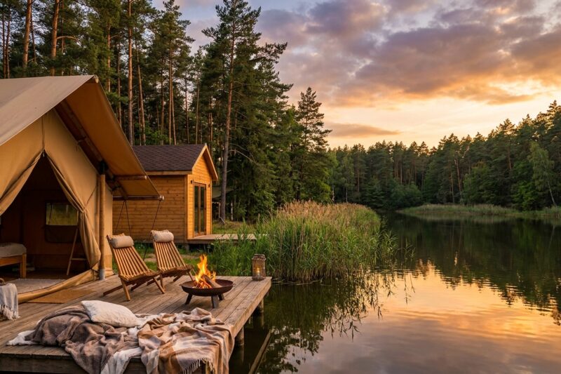 Najlepsze campingi i noclegi nad Jeziorem Jeziorak 2026 – Ranking i opinie