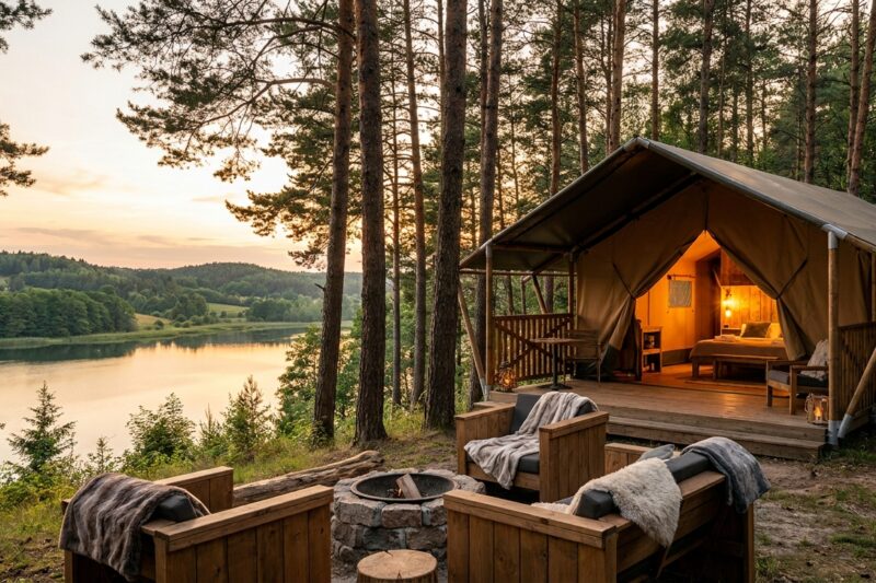 Najlepsze campingi na Mazurach 2026 – Ranking pól namiotowych i kempingów