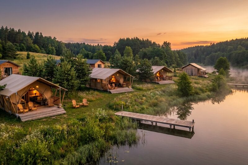 Najlepsze campingi na Suwalszczyźnie 2026 – Ranking pól namiotowych i kempingowych