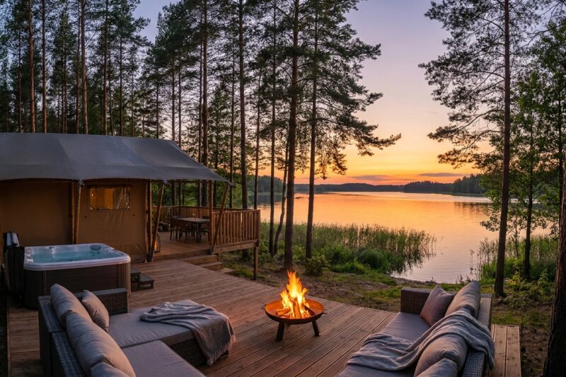 Ranking campingów w okolicach Mikołajek 2026 – Najlepsze miejsca na biwak i kamper