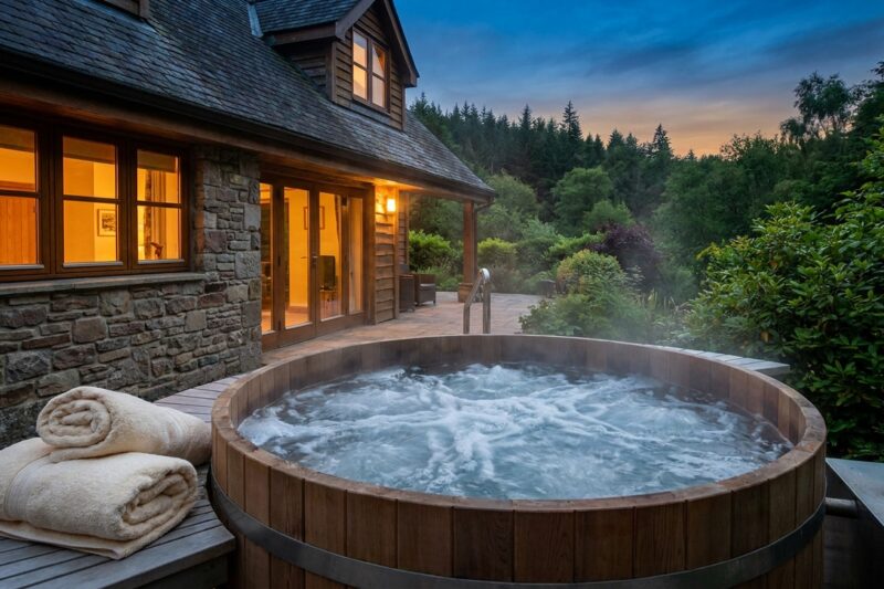 Jakie domki mają prywatne jacuzzi?